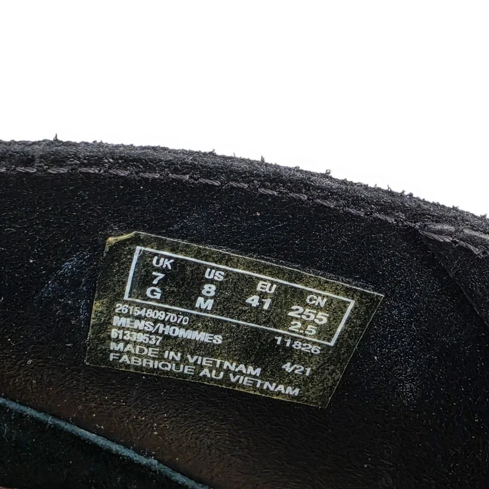 Clarks Originals Desert Coal Boot Black Suede Chukka Mens 8 Classic Crepe Casual